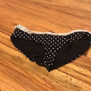 Victoria secret Black polka dot bikini  bottom